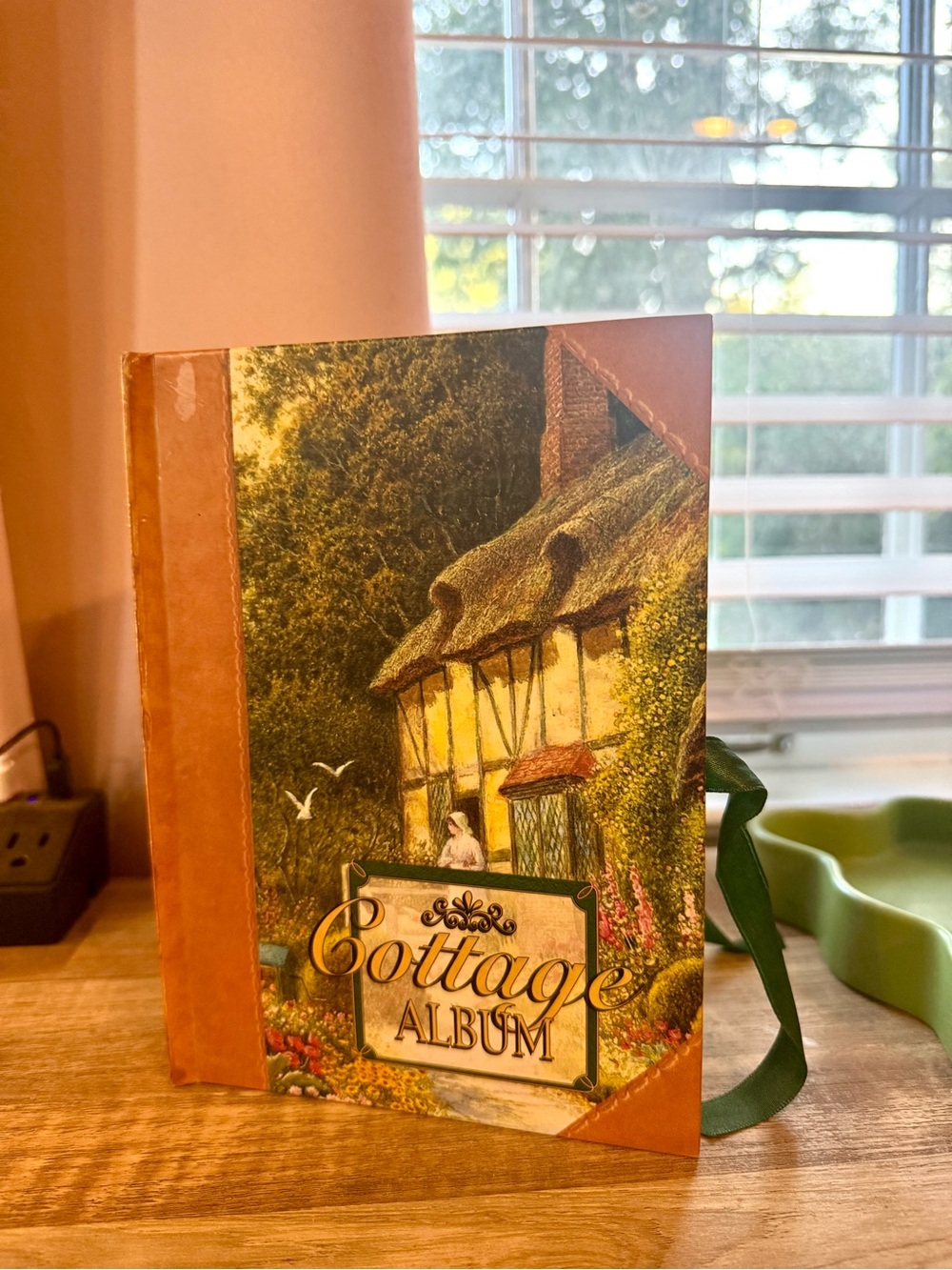 Cottage Album Decorative Photo Book in Brown and Green